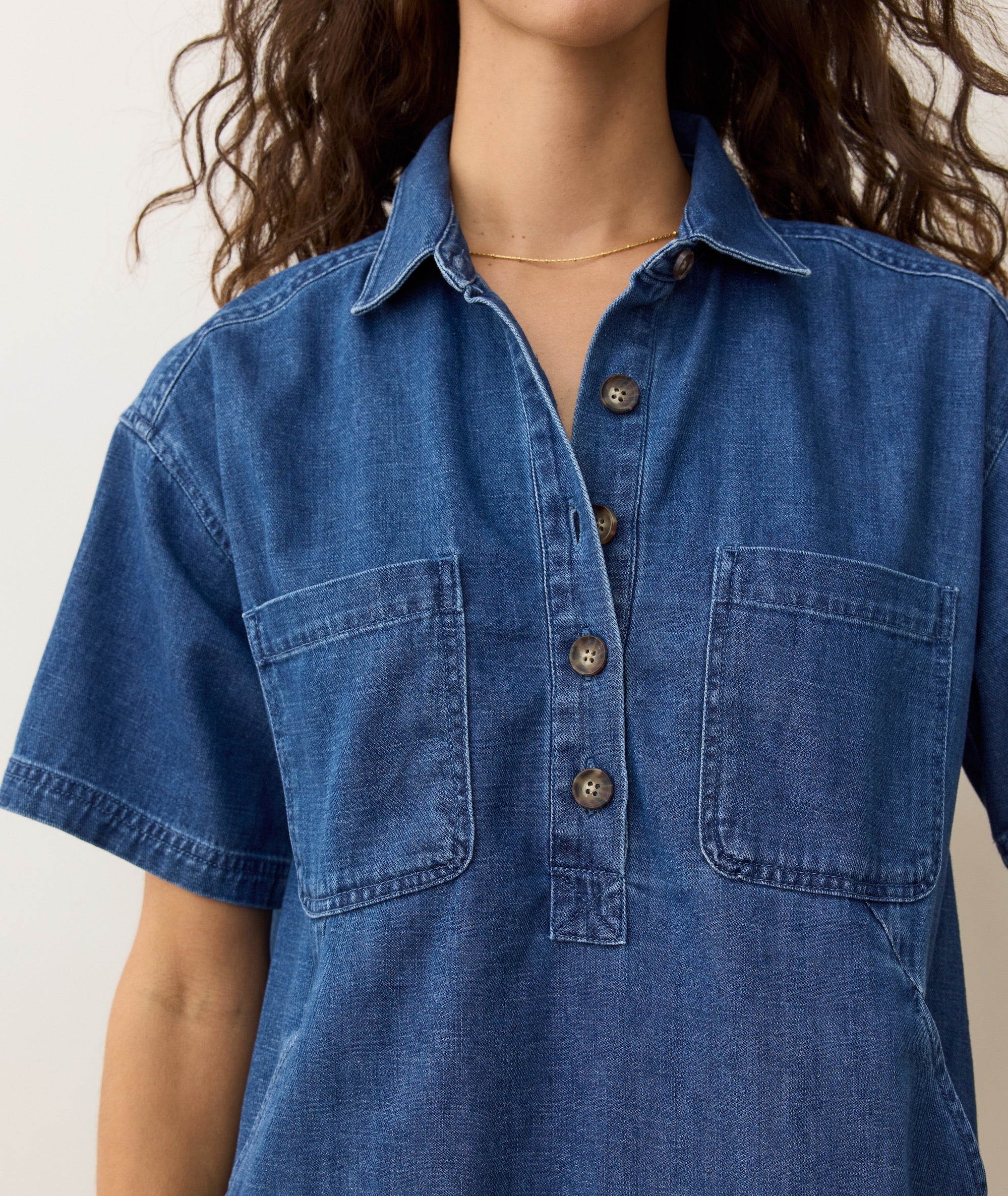 Liza Denim Mini Dress