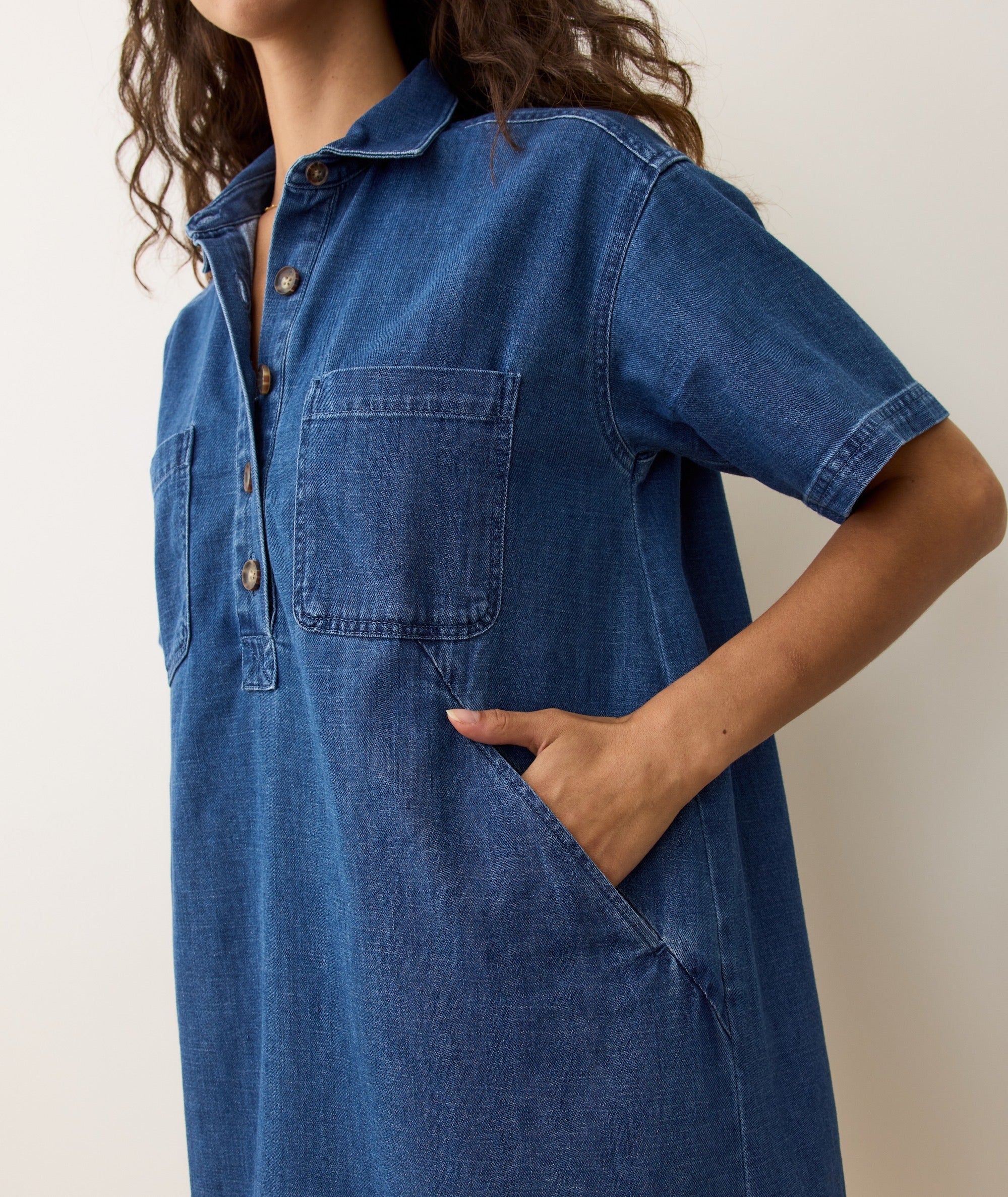 Liza Denim Mini Dress