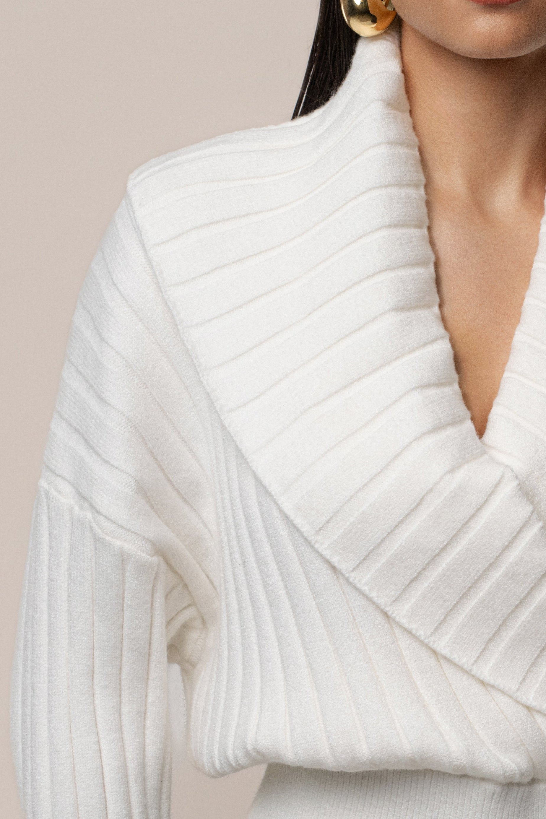 Ivory Ease Forward Knit Top