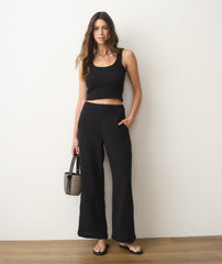Isla Double Cloth Wide Leg Pant