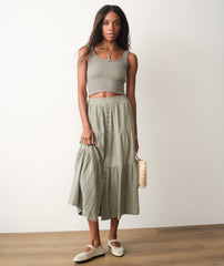 Lana Button-Through Skirt