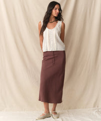 Avery Linen Midi Skirt