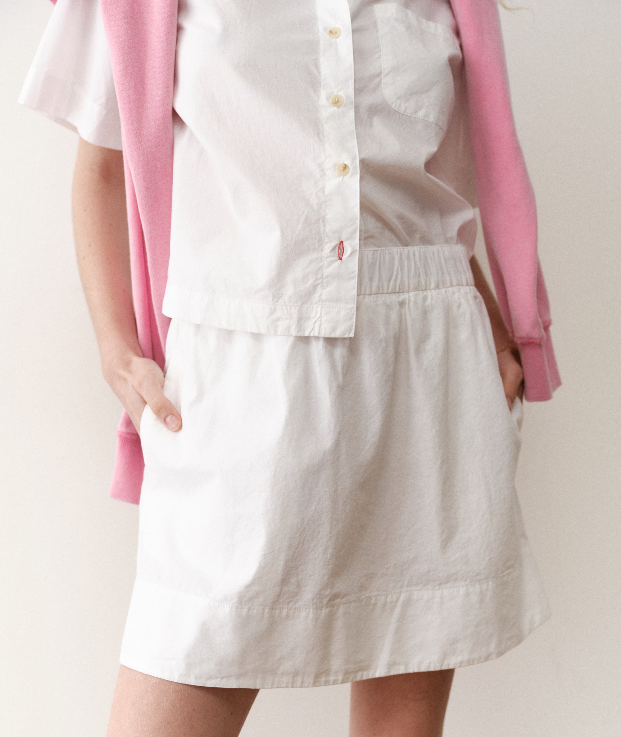 Lea Poplin Mini Skirt