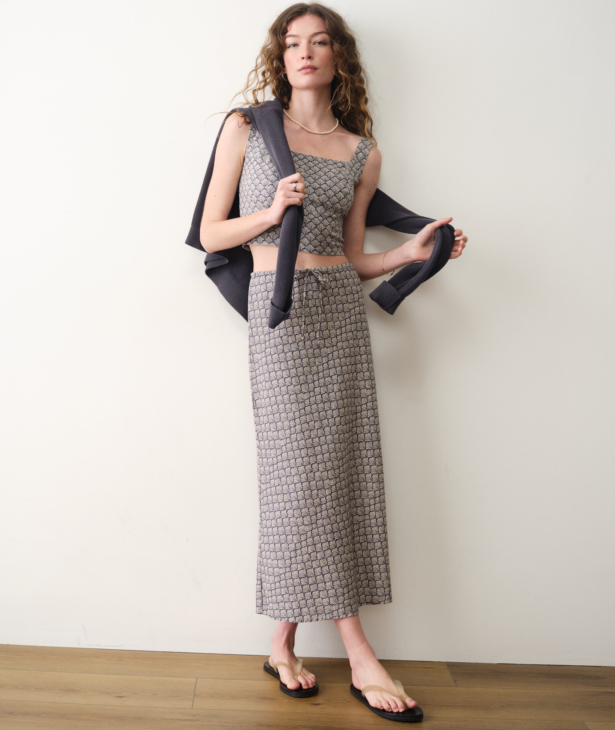 Avery Hemp Midi Skirt